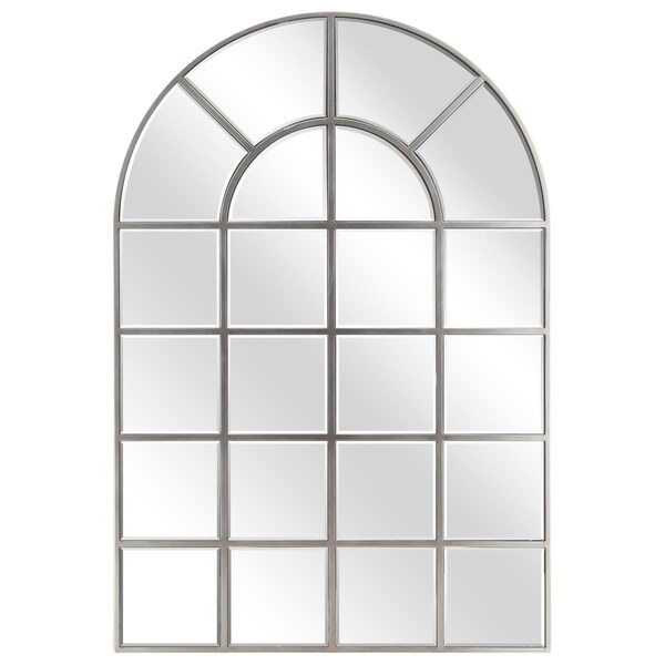 Sekkusu Furniture 30 x 44 in. MDF Base Covered with Beveled Arch Window Wall Mirror - 0.25 in. Beveled Edge SE2573393 - main